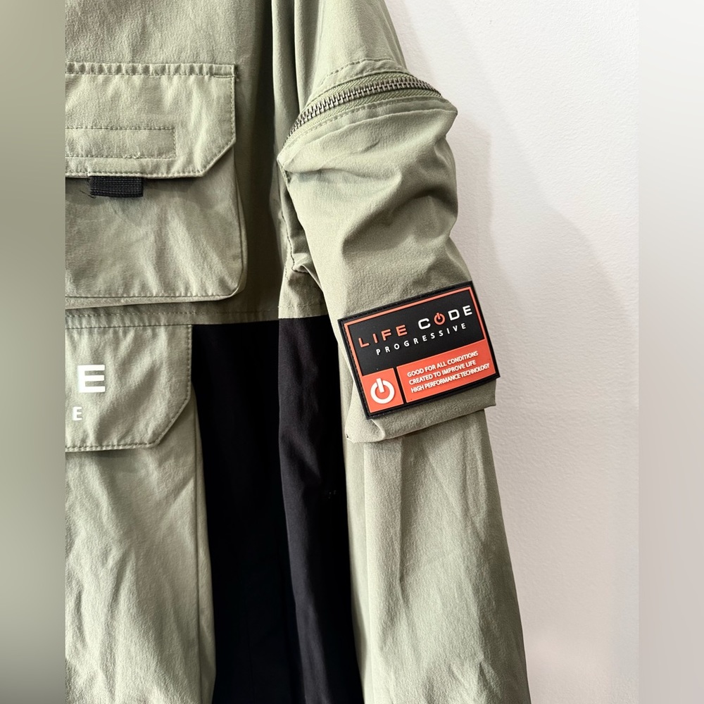 Progressive Life Code Olive Tactical Windbreaker Size Medium - Picture 5 of 12